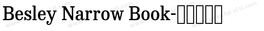 Besley Narrow Book字体转换